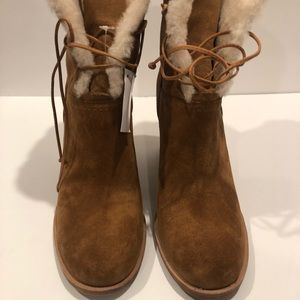 New UGG Jereme Tan Suede lace up boot